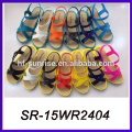 colorful ladies fancy flat sandal sandal thailand school sandal